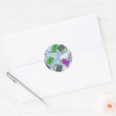 Themapatroon Boekhouding / Accountant Ronde Sticker (Envelop)