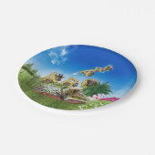 thema's ABC Capital Alphabet Papieren Bordje (Gekanteld)