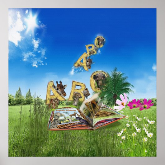 thema's ABC Capital Alphabet Poster (Voorkant)