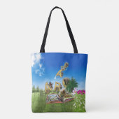 thema's ABC Capital Alphabet Tote Bag (Achterkant)