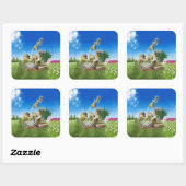 thema's ABC Capital Alphabet Vierkante Sticker (Vel)