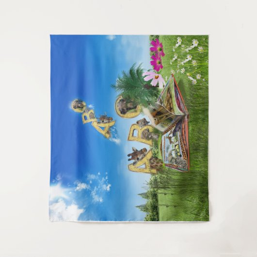 thema's ABC Capital Alphabet Wandkleed (Voorkant)