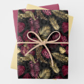 Thema's met de thema's "lovely Burgundy en Gold Sa Inpakpapier Vel (In situ)