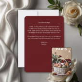 Thema's van het tijdschrift Paris Patisseries Maca Bedankkaart