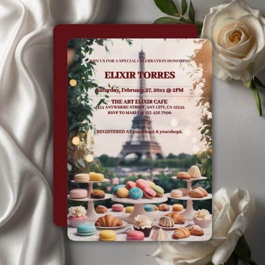 Thema's van het tijdschrift Paris Patisseries Maca Kaart