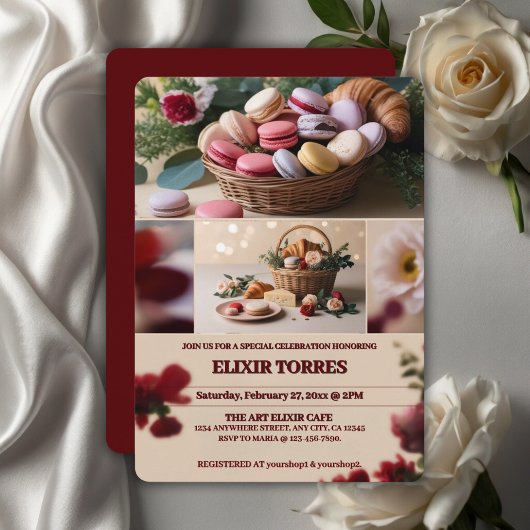 Thema's van het tijdschrift Paris Patisseries Maca Kaart