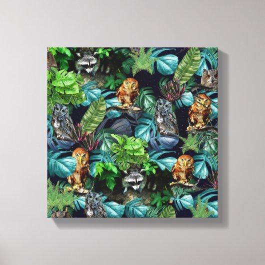 Thema's voor de viering van nachtfeesten canvas afdruk (Voorkant)