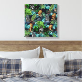 Thema's voor de viering van nachtfeesten canvas afdruk (Insitu (Slaapkamer))