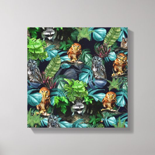 Thema's voor de viering van nachtfeesten canvas afdruk (Voorkant)