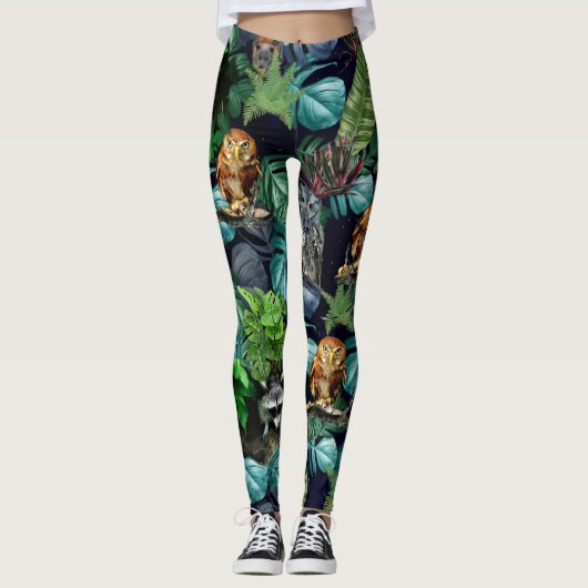 Thema's voor de viering van nachtfeesten leggings (Voorkant)