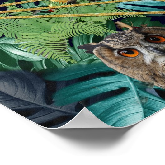 Thema's voor de viering van nachtfeesten poster (Hoek)