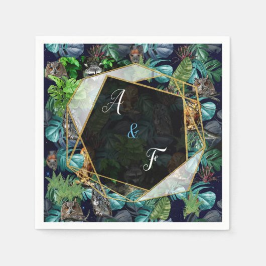 Thema's voor de viering van nachtfeesten servet (Voorkant)