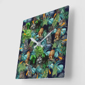 Thema's voor de viering van nachtfeesten vierkante klok (Hoek)