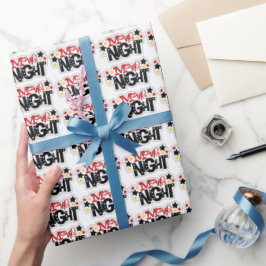 Thema's voor inpakken van films met nachtelijk woo cadeaupapier