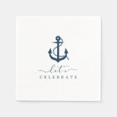 Thematische servetten voor een zeilfeest (Voorkant)