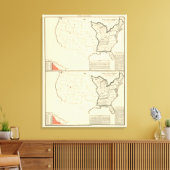 Thematische Verenigde Staten Canvas Afdruk (Insitu (Woonkamer))