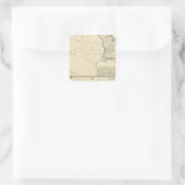Thematische Verenigde Staten Vierkante Sticker (Tas)
