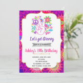 themauitnodiging voor 60-jarige verjaardag kaart (Staand voorkant)