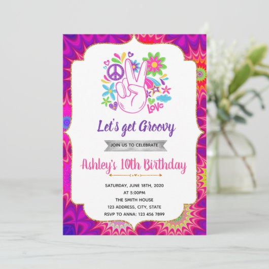 themauitnodiging voor 60-jarige verjaardag kaart (Staand voorkant)