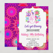 themauitnodiging voor 60-jarige verjaardag kaart (Voorkant / Achterkant)