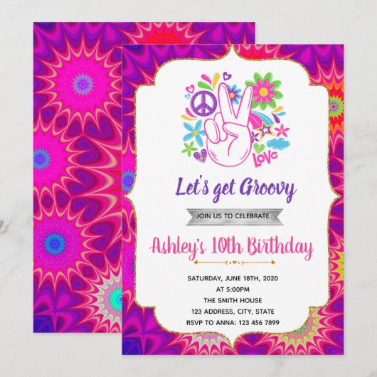 themauitnodiging voor 60-jarige verjaardag kaart (Voorkant / Achterkant)