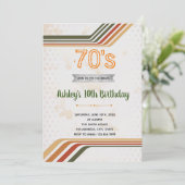 themauitnodiging voor 70-jarige verjaardag kaart (Staand voorkant)