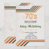 themauitnodiging voor 70-jarige verjaardag kaart (Voorkant / Achterkant)
