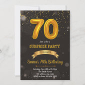 themauitnodiging voor 70e verjaardag kaart (Voorkant)