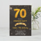 themauitnodiging voor 70e verjaardag kaart (Staand voorkant)