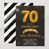 themauitnodiging voor 70e verjaardag kaart (Voorkant / Achterkant)