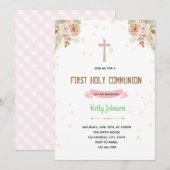 themauitnodiging voor Boho baptisme Bedankkaart (Voorkant / Achterkant)