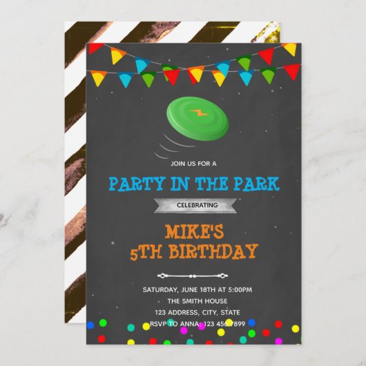 themauitnodiging voor feestelijke feestdagen kaart (Voorkant / Achterkant)