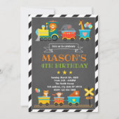 themauitnodiging voor het verjaringsterrein van de kaart (Voorkant)