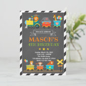 themauitnodiging voor het verjaringsterrein van de kaart (Staand voorkant)