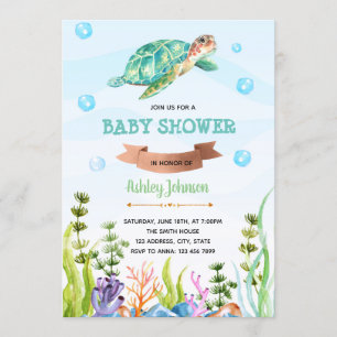 themauitnodiging voor schildpadden kaart