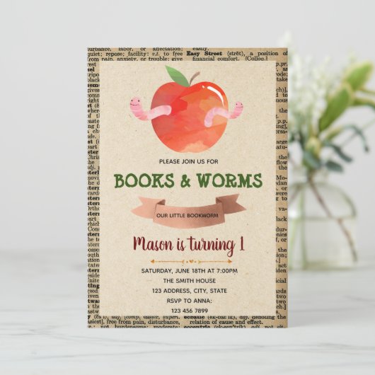 themauitnodiging voor spoedboeken kaart (Staand voorkant)