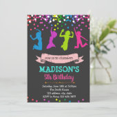 themauitnodiging voor verjaardagsfeest kaart (Staand voorkant)