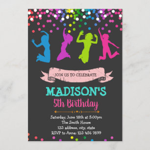 themauitnodiging voor verjaardagsfeest kaart