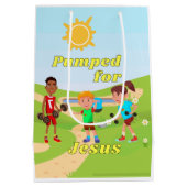 themazak voor Christelijke feestjes Medium Cadeauzakje (Achterkant)