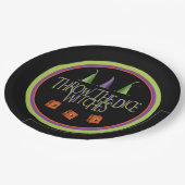 Theme Bunco van de Dice Witches Papieren Bordje (Gekanteld)