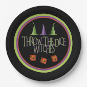 Theme Bunco van de Dice Witches Papieren Bordje (Voorkant)