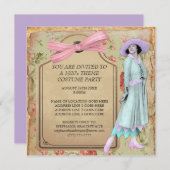 Theme Costume Party Invitation 1920 Kaart (Voorkant / Achterkant)