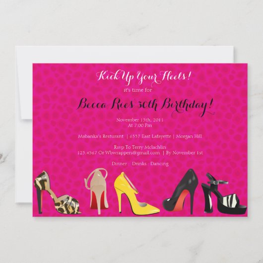 THEME Invitation - Birthday of om het even welke g Kaart (Voorkant)