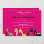 THEME Invitation - Birthday of om het even welke g Kaart (Voorkant / Achterkant)