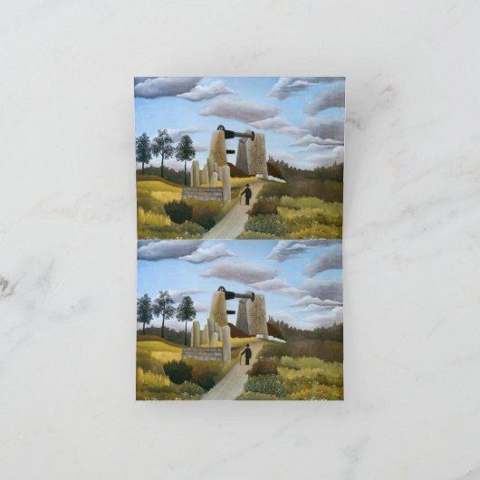 Theme of the Last Judgement - Wassily Kandinsky Kaart (Binnen)