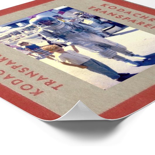 Theme Park Astronaut uit 1950 Poster (Hoek)