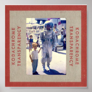 Theme Park Astronaut uit 1950 Poster