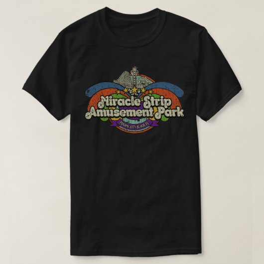 Theme Park Mirakel Strip Amusement Park 1963 T-shirt (Design voorkant)