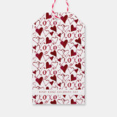 -Theme Valentijn XXOO Handgeschreven Cadeaulabel (Achterkant)
