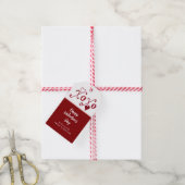 -Theme Valentijn XXOO Handgeschreven Cadeaulabel (Met Touw)
